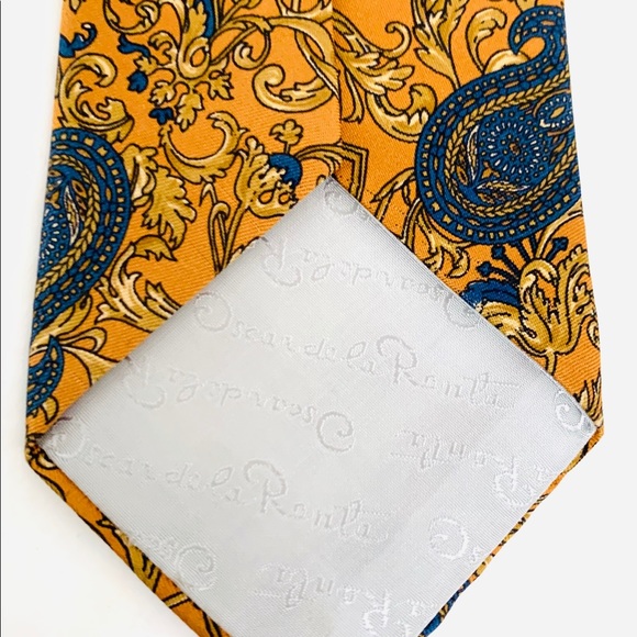 Oscar de la Renta Couture Vintage Neck Tie GUC - Picture 3 of 10
